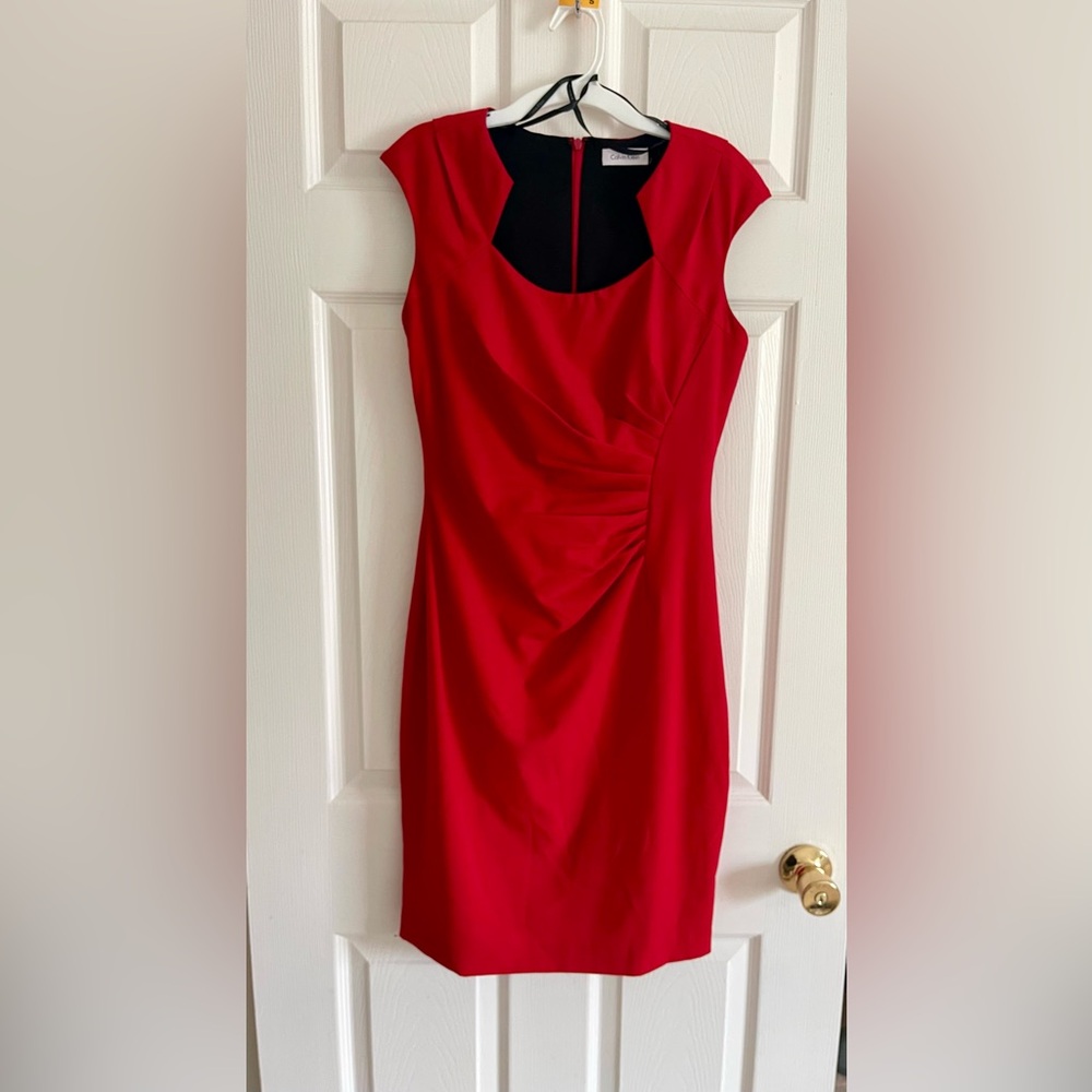 Calvin Klein Red Dress -Size 4